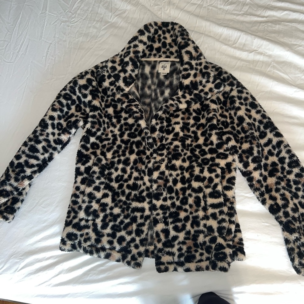 Billabong cheetah fur coat